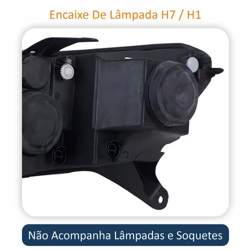 Farol Renault Logan 2015 Até 2019 Original Arteb Friso Preto Lado Direito Passageiro