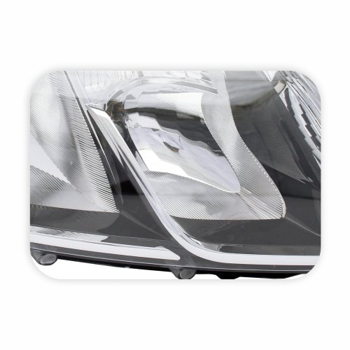 Farol Renault Logan Sandero 2015 até 2019 Máscara Negra Friso Cromado Lado Direito Passageiro