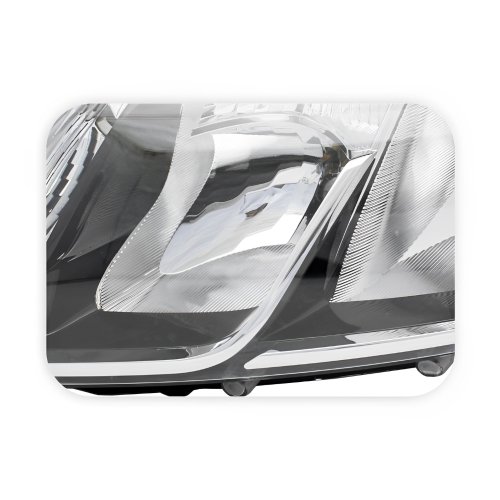 Farol Renault Logan Sandero 2015 até 2019 Máscara Negra Friso Cromado Lado Esquerdo Motorista