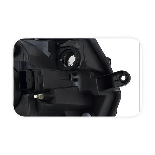 Farol Renault Logan Sandero 2015 até 2019 Máscara Negra Friso Cromado Lado Esquerdo Motorista