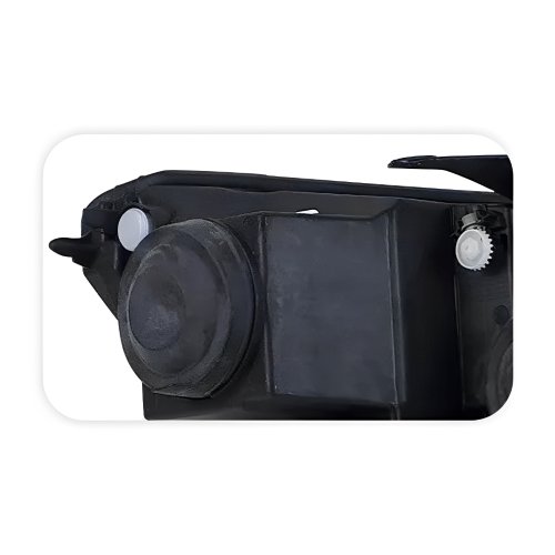 Farol Renault Logan Sandero 2015 até 2019 Máscara Negra Friso Cromado Lado Esquerdo Motorista