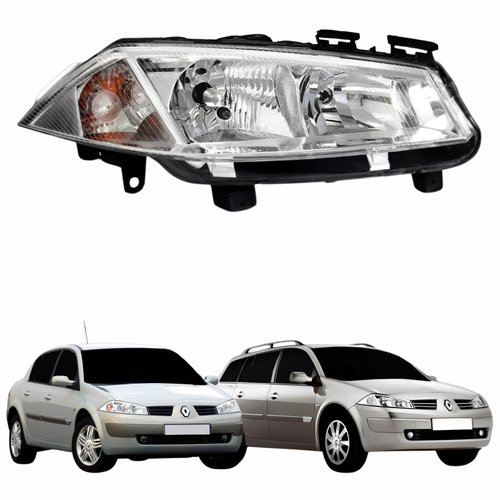 Farol Renault Megane Gran Tour 2006 Até 2012 Sem Regulagem Lado Direito Passageiro