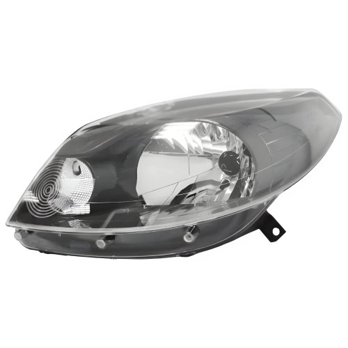 Farol Renault Sandero 2012 Até 2014 Máscara Cinza Lado Esquerdo Motorista