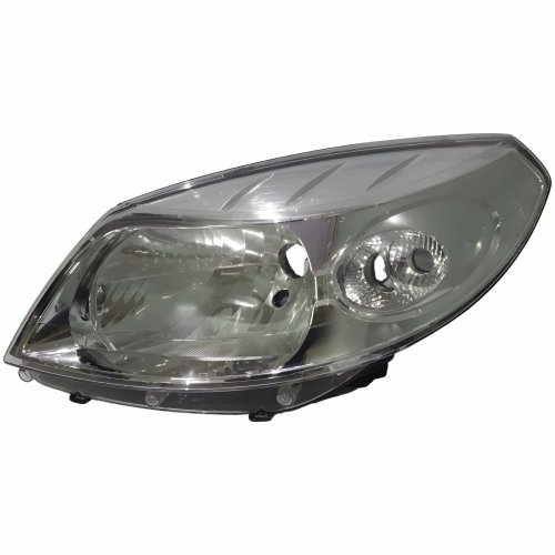 Farol Renault Sandero 2008 2009 2010 2011 Mascara Cromada Lado Esquerdo Motorista