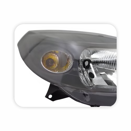 Farol Renault Sandero 2008 Até 2011 Máscara Cinza Lado Direito Passageiro