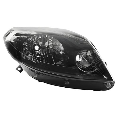 Farol Renault Sandero 2012 2013 2014 Mascara Negra Lado Direito Passageiro