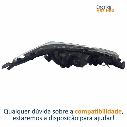 Farol Principal Toyota Corolla Xei 2018 2019 Com Led Lado Esquerdo Motorista