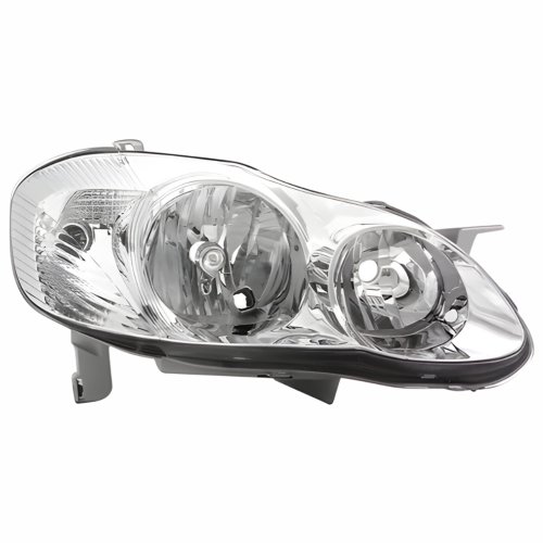 Farol Toyota Corolla Fielder 2003 Até 2008 Máscara Cromada Lado Direito Passageiro