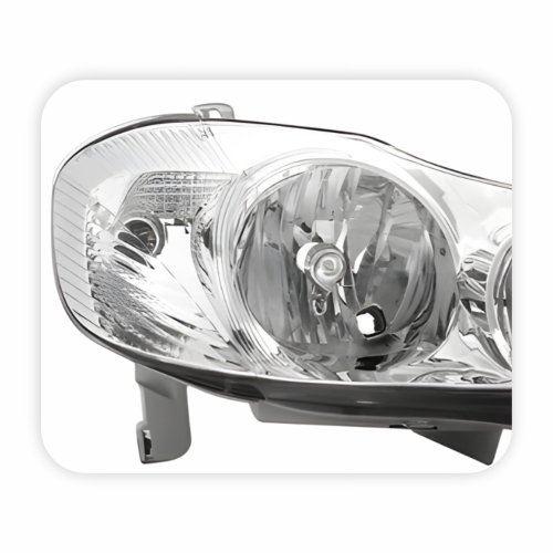 Farol Toyota Corolla Fielder 2003 Até 2008 Máscara Cromada Lado Direito Passageiro
