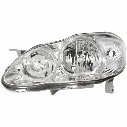 Farol Toyota Corolla Fielder 2003 Até 2008 Mascara Cromada Lado Esquerdo Motorista
