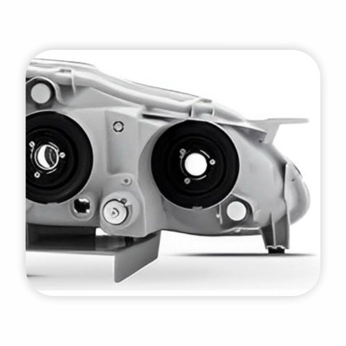 Farol Toyota Corolla Fielder 2003 Até 2008 Máscara Negra Com Anel Cromado Lado Esquerdo Motorista