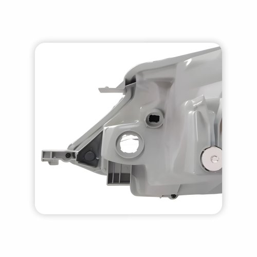 Farol Toyota Etios 2017 Até 2020 Máscara Cromada Carcaça Cinza Moldura Preta Lado Direito Passageiro