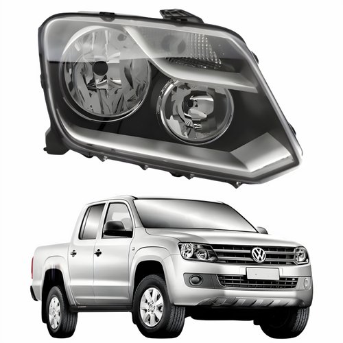Farol Vw Amarok 2010 Até 2016 Original Arteb Regulagem Elétrica Lado Direito Passageiro