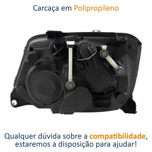 Farol Vw Amarok 2010 Até 2016 Original Arteb Regulagem Elétrica Lado Direito Passageiro