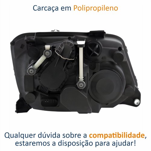 Farol Vw Amarok 2010 Até 2016 Original Arteb Regulagem Elétrica Lado Esquerdo Motorista
