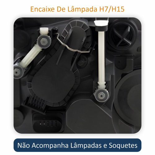 Farol Vw Amarok 2010 Até 2016 Original Arteb Regulagem Elétrica Lado Esquerdo Motorista