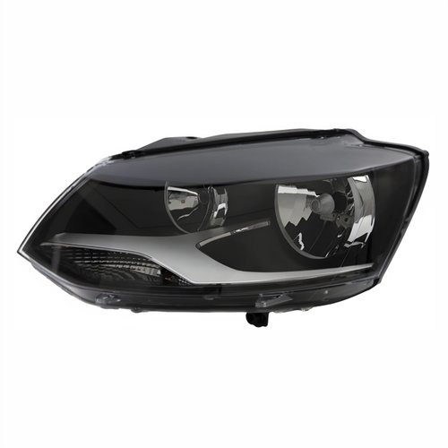 Farol Vw Crossfox 2011 Até 2014 Máscara Negra Lado Esquerdo Motorista