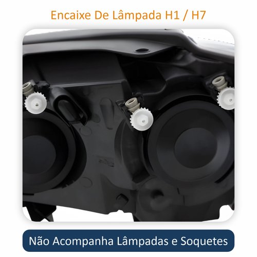 Farol Vw Crossfox 2011 Até 2014 Original Arteb Máscara Negra Lado Direito Passageiro