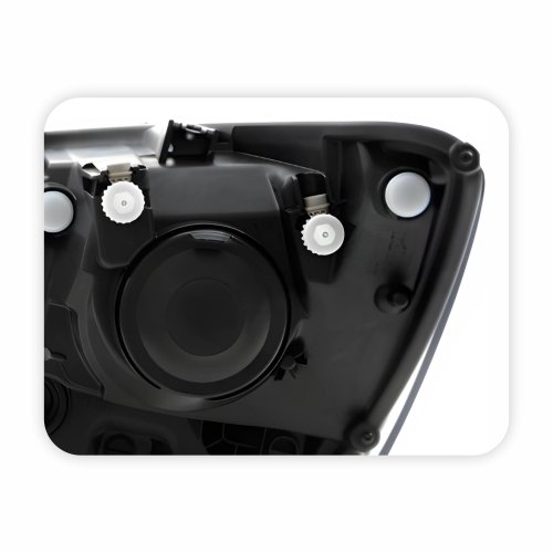 Farol Vw Crossfox 2015 Até 2019 Máscara Negra Friso Cromado Lado Direito Passageiro
