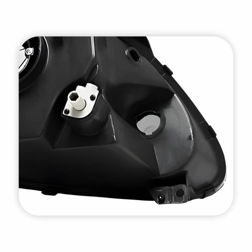 Farol Vw Fox 2003 Até 2009 Crossfox 2005 Até 2010 Spacefox 2005 Até 2009 Foco Simples Mascara Cromada Lado Esquerdo Motorista