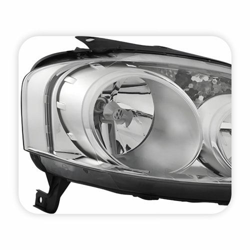 Farol Vw Fox 2008 Até 2010 Máscara Cromada Lado Direito Passageiro