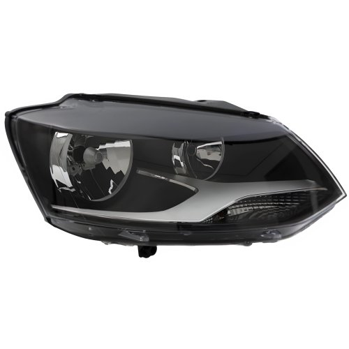 Farol Vw Fox Spacefox Crossfox 2011 Até 2014 Máscara Negra Lado Direito Passageiro
