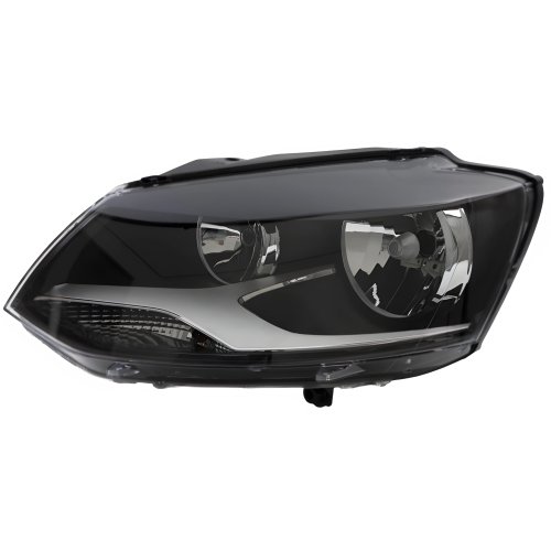 Farol Vw Fox Spacefox Crossfox 2011 Até 2014 Máscara Negra Lado Esquerdo Motorista