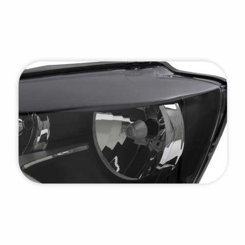 Farol Vw Fox Spacefox Crossfox 2011 Até 2014 Máscara Negra Lado Esquerdo Motorista