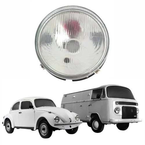 Farol Vw Fusca 1974 até 1996 Kombi 1976 até 2012 Original Arteb Lado Direito Passageiro / Lado Esquerdo Motorista