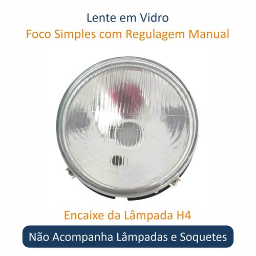 Farol Vw Fusca 1974 até 1996 Original Arteb Lado Direito Passageiro / Lado Esquerdo Motorista