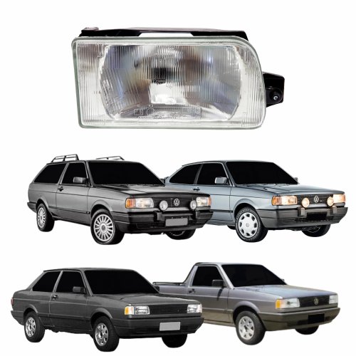 Farol Vw Gol G1 1991 até 1994 Saveiro Parati Voyage G1 1991 Até 1997 Foco Simples Lado Direito Passageiro