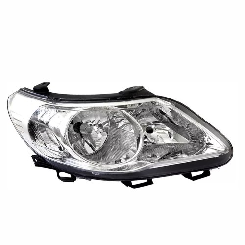Farol Vw Gol Voyage G5 2009 Até 2012 Saveiro G5 2009 Até 2013 Máscara Cromada Lado Direito Passageiro