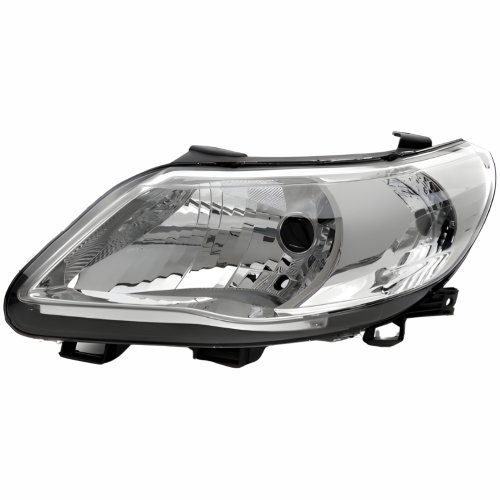 Farol Vw Gol Voyage G5 2009 Até 2012 Saveiro G5 2009 Até 2013 Máscara Cromada Lado Esquerdo Motorista