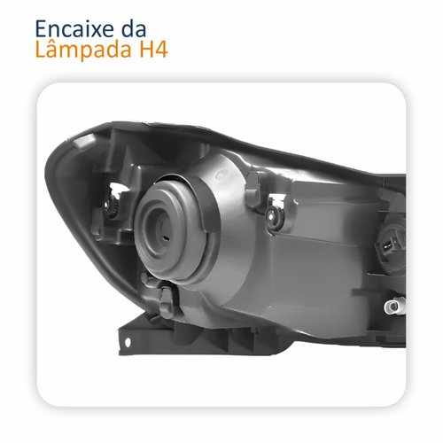 Farol Principal Vw Gol G6 2012 Até 2016 Saveiro Voyage G6 2013 Até 2016 Foco Simples Lado Esquerdo Motorista