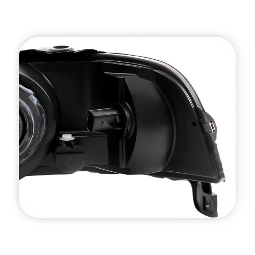 Farol Vw Gol Parati Saveiro G3 1999 Até 2005 Mascara Negra Lado Direito Passageiro