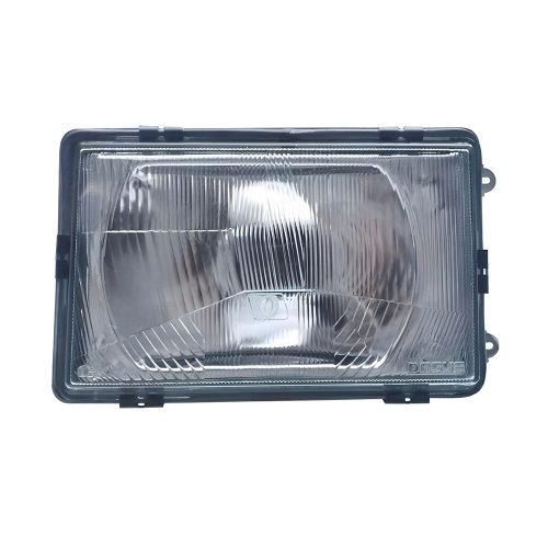 Farol VW Gol Quadrado Saveiro Parati G1 1987 Até 1990 Máscara Cromada Lado Esquerdo Motorista