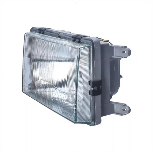 Farol VW Gol Quadrado Saveiro Parati G1 1987 Até 1990 Máscara Cromada Lado Esquerdo Motorista