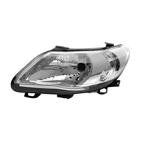 Farol VW Gol Voyage G5 2009 Até 2012 Saveiro G5 2009 Até 2013 Foco Simples Cromada Lado Esquerdo Motorista