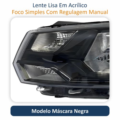 Farol Vw Gol Voyage G8 2018 Até 2023 Saveiro G7 2016 Até 2022 Original Arteb Lado Esquerdo Motorista