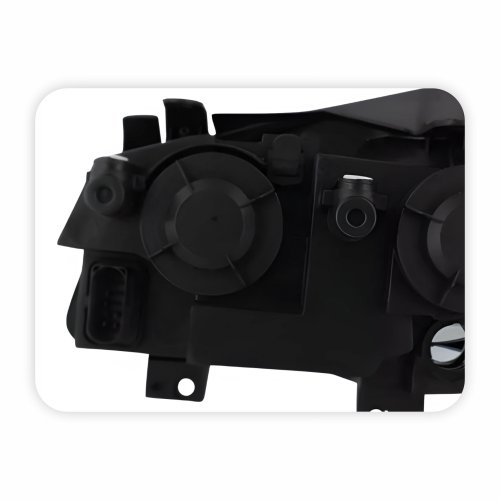 Farol Vw Golf 2007 Até 2014 Máscara Cromada Lado Direito Passageiro
