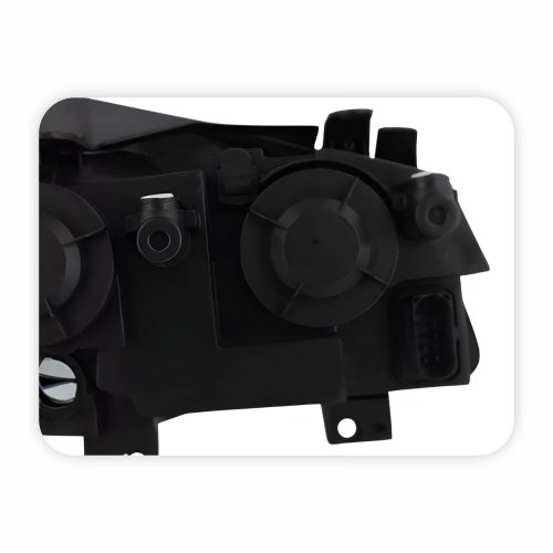 Farol Vw Golf 2007 Até 2014 Máscara Cromada Lado Esquerdo Motorista