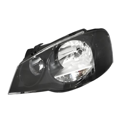 Farol Vw Golf 2007 Até 2014 Máscara Negra Lado Esquerdo Motorista