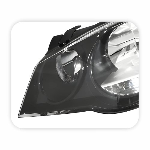 Farol Vw Golf 2007 Até 2014 Máscara Negra Lado Esquerdo Motorista