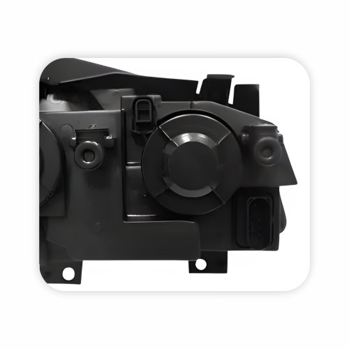 Farol Vw Golf 2007 Até 2014 Máscara Negra Lado Esquerdo Motorista