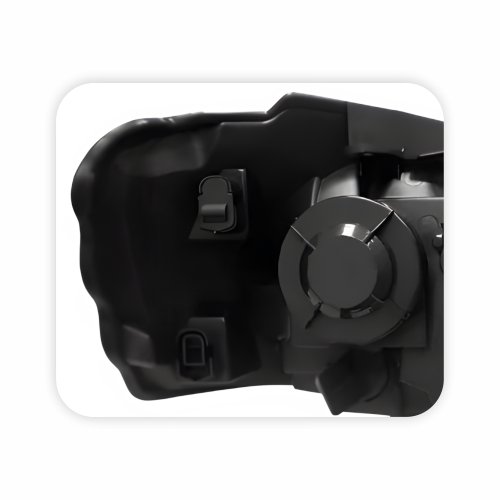 Farol Vw Golf 2007 Até 2014 Máscara Negra Lado Esquerdo Motorista