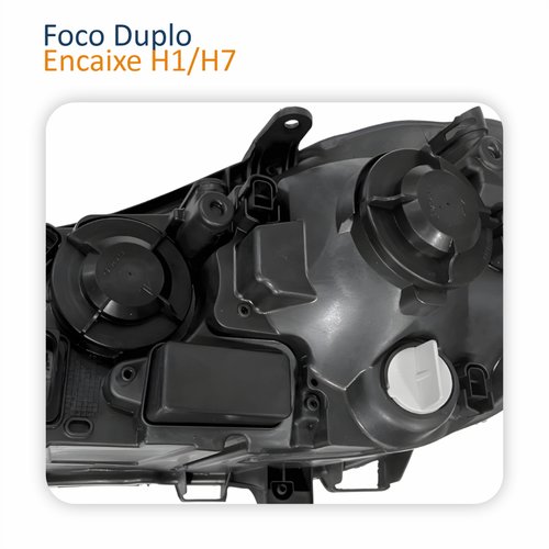 Farol Principal Vw Polo 2008 Até 2015 Máscara Cromomix Lado Direito Passageiro