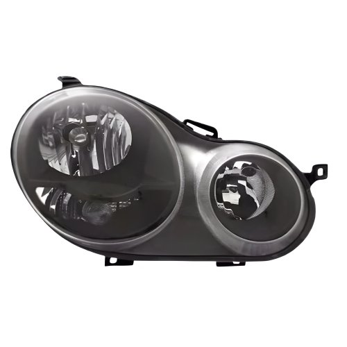 Farol Vw Polo 2003 Até 2006 Máscara Negra Lado Direito Passageiro