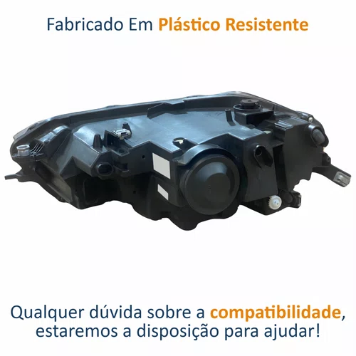 Farol Principal Vw Polo 2023 2024 2025 Full Led Lado Direito Passageiro