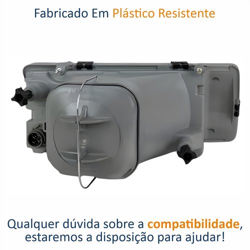 Farol Vw Santana Quantum 1991 Até 1997 Original Arteb Lado Esquerdo Motorista
