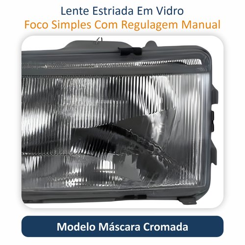 Farol Vw Santana Quantum 1991 Até 1997 Original Arteb Lado Esquerdo Motorista